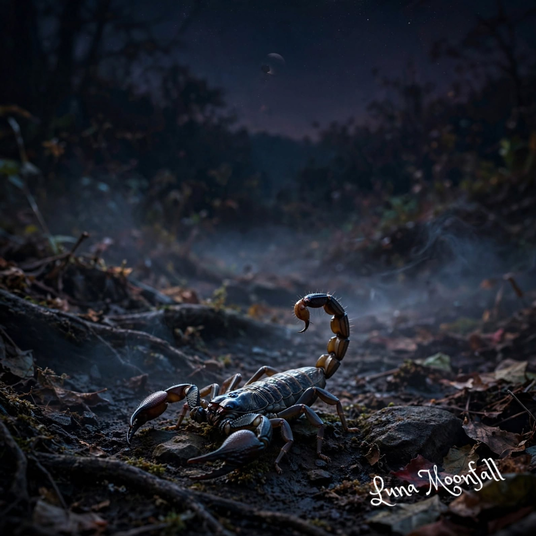 Scorpion beneath the November 2026 New Moon in Scorpio
